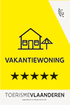 Vakantiewoning Erkenning 5 sterren, toerisme vlaanderen